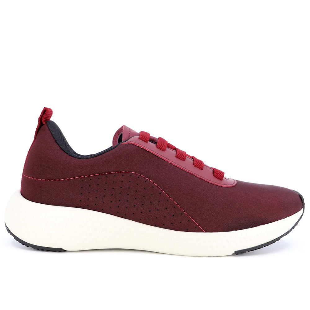 Tênis Casual Elastano Vermelho Vermelho 1