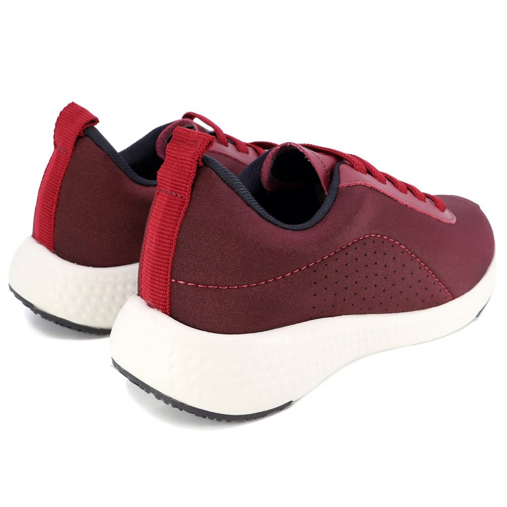 Tênis Casual Elastano Vermelho Vermelho 3