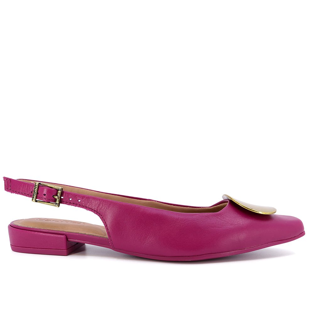 Slingback Roxo Salto Bloco Couro Roxo 1