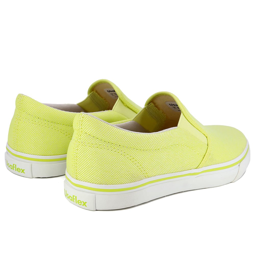 Tênis Casual Slip On Verde Tecido Verde 3