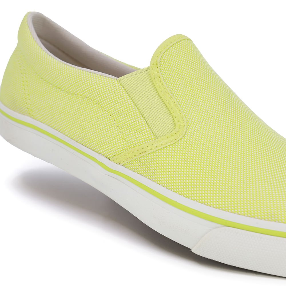 Tênis Casual Slip On Verde Tecido Verde 4