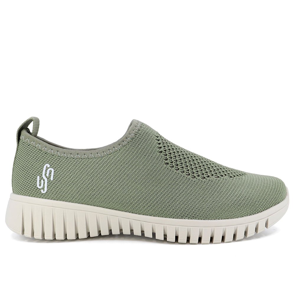 Tênis Slip On Verde Tricot Monograma