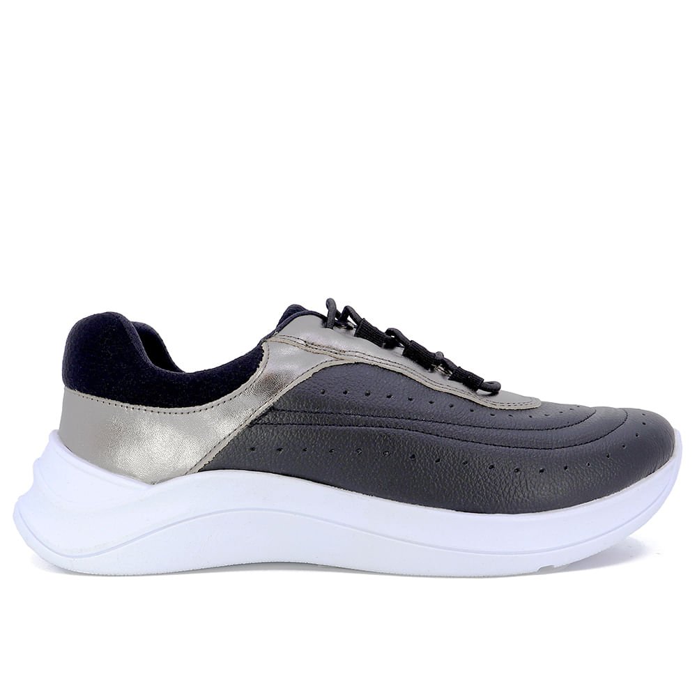 Tênis Usaflex Casual Feminino Preto 1