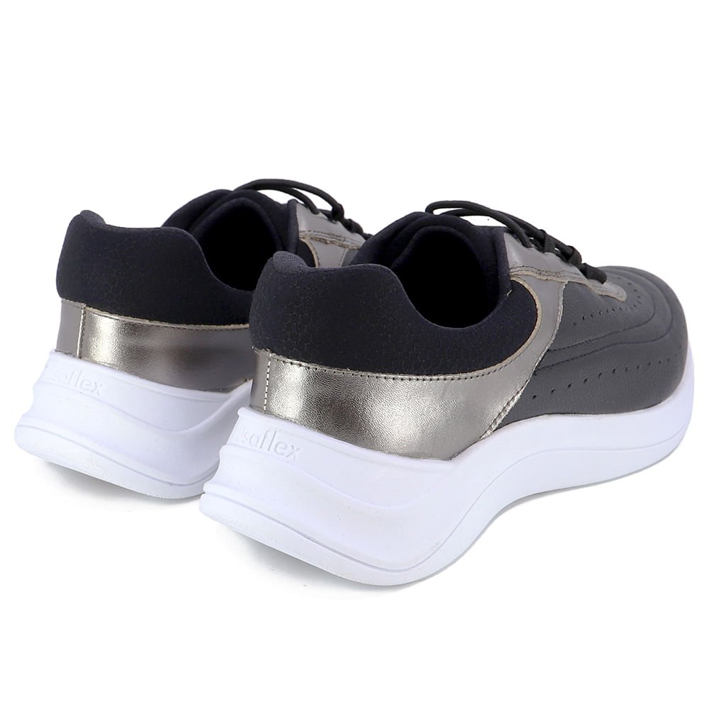 Tênis Usaflex Casual Feminino Preto 3