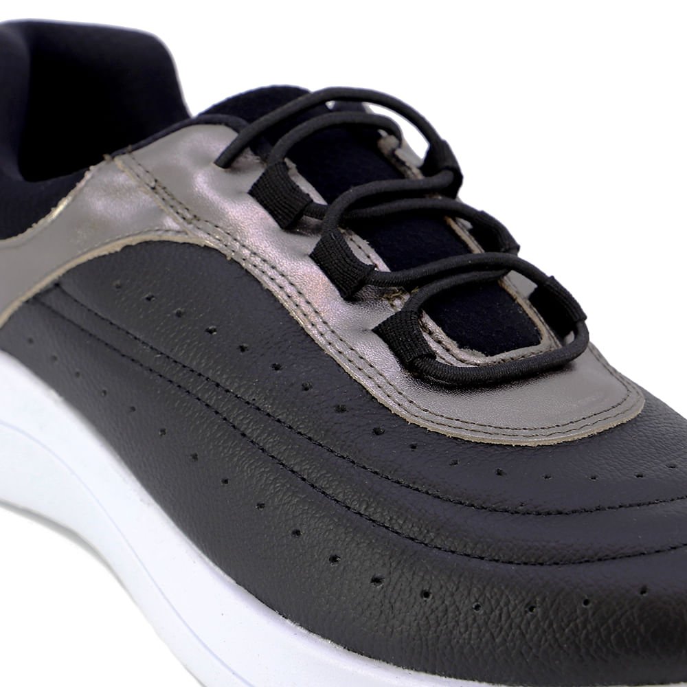 Tênis Usaflex Casual Feminino Preto 4