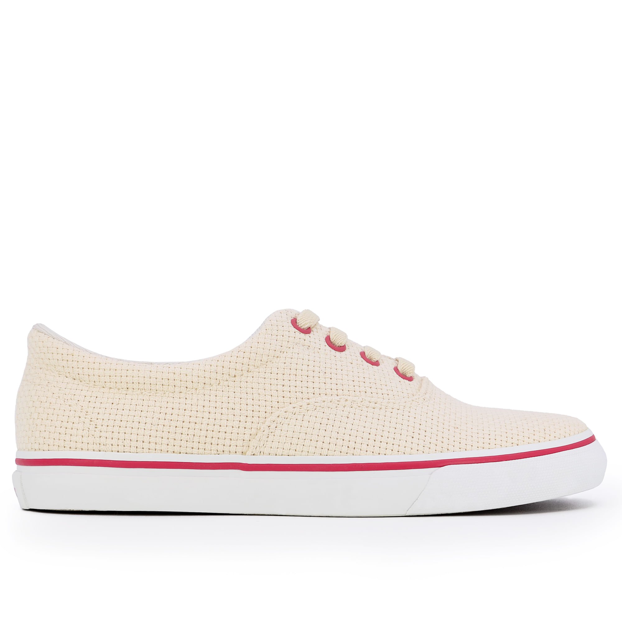 Tênis Casual Rosa Tecido