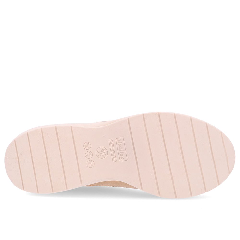 Tênis Casual Marrom Couro Bege 5