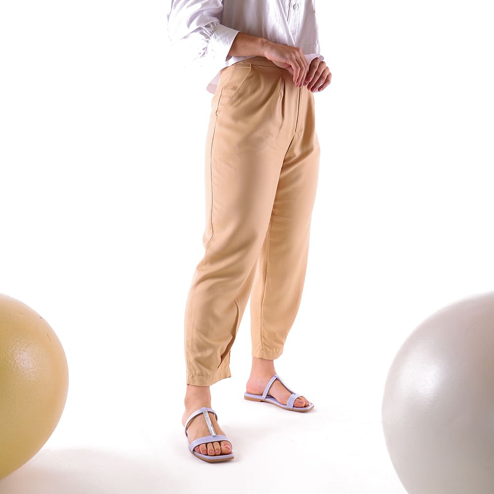 Rasteira Bico Quadrado Couro Lilás Roxo 4