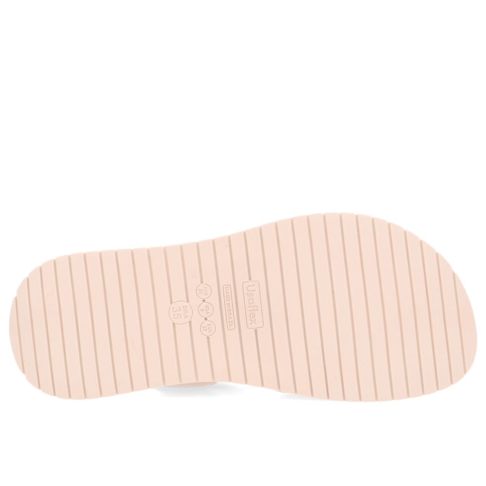 Sandália Plataforma Elástico Bege Fecho-Flex Bege 5