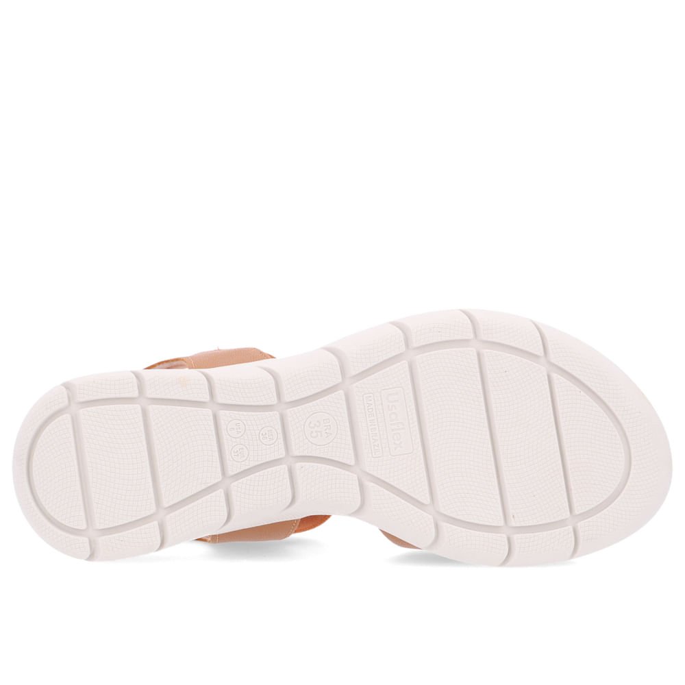 Sandália Salto Plataforma Couro Marrom Ajuste Fecho-Flex Marrom 5