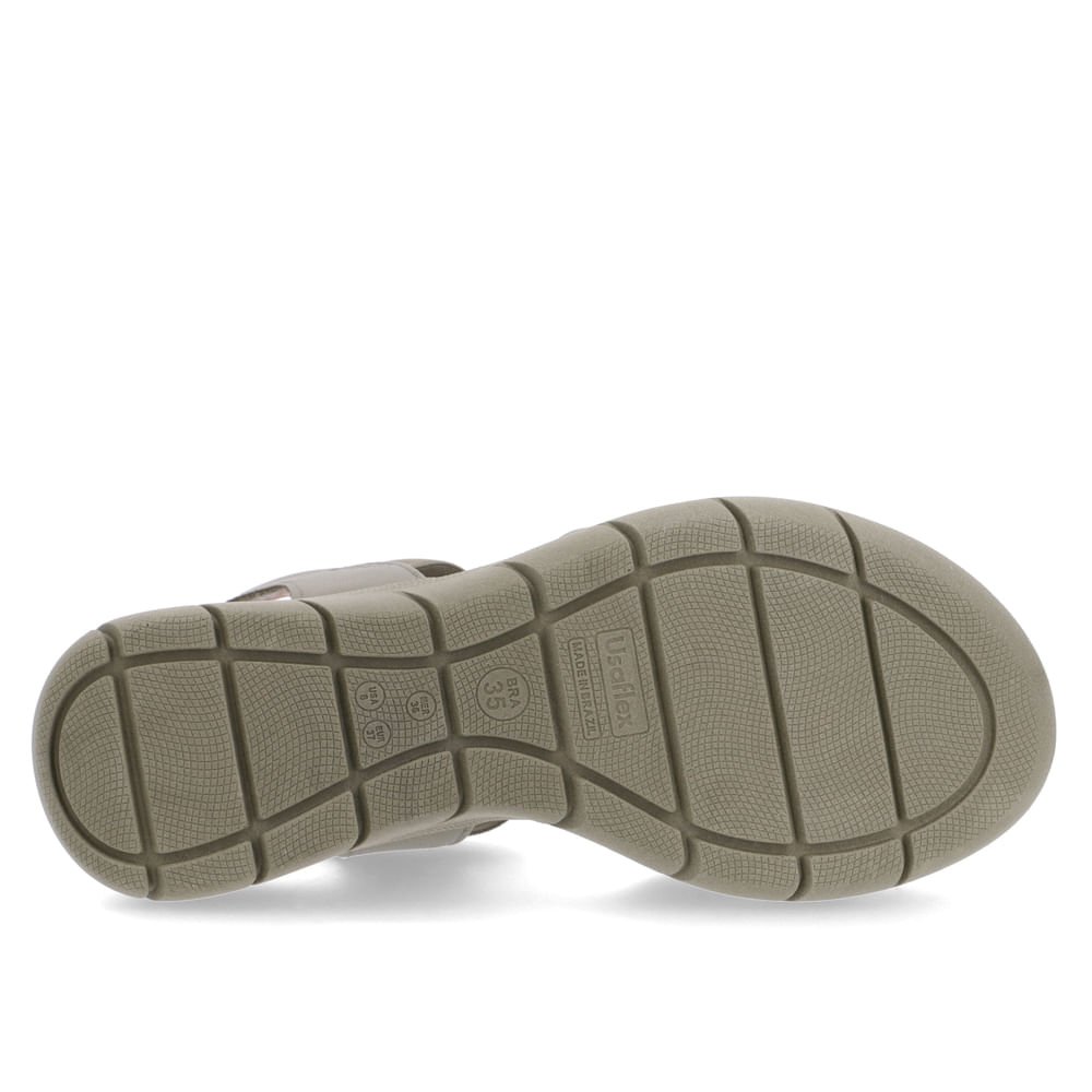 Sandália Salto Plataforma Couro Verde Ajuste Fecho-Flex Verde 5