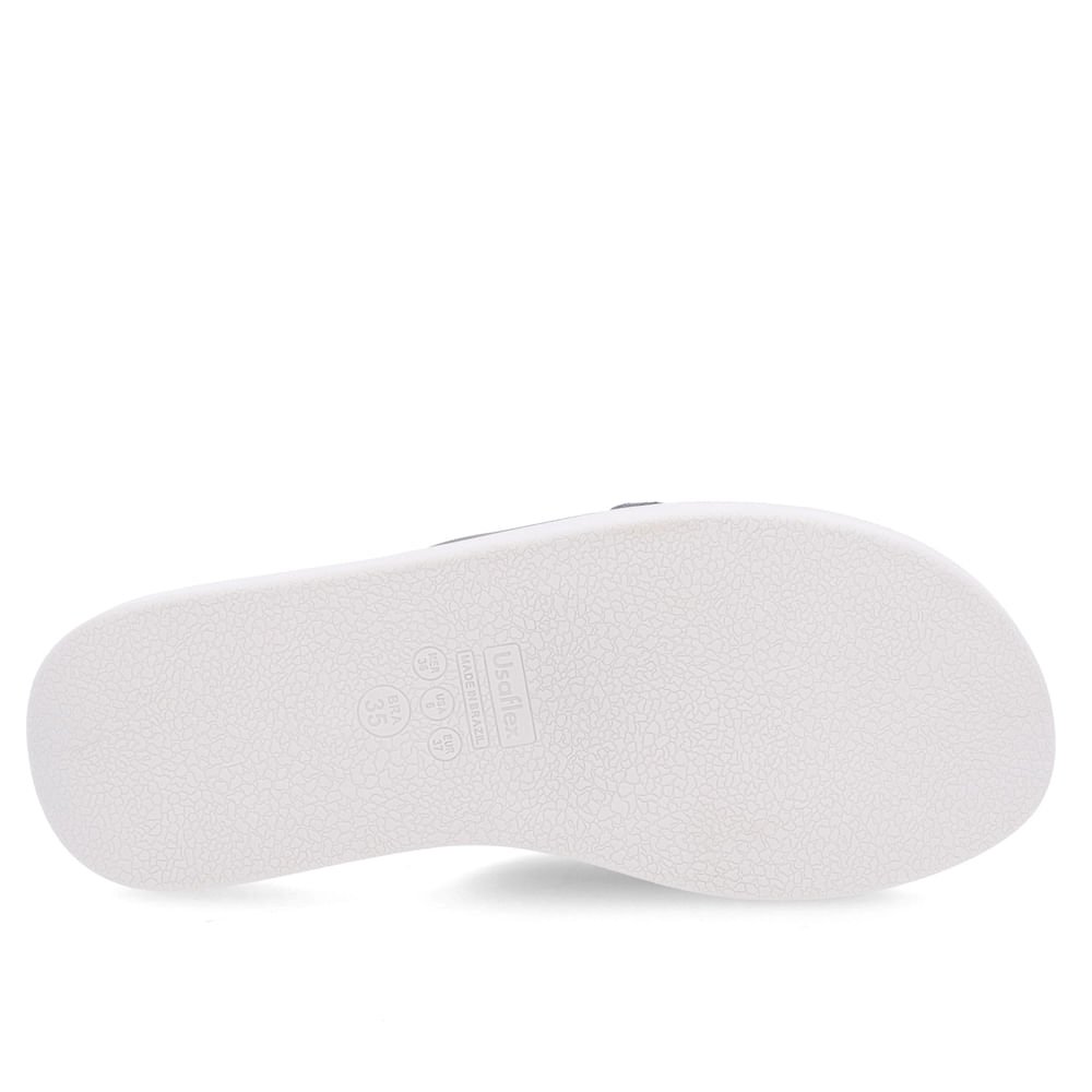 Tamanco Usaflex Plataforma Couro Azul Azul 5