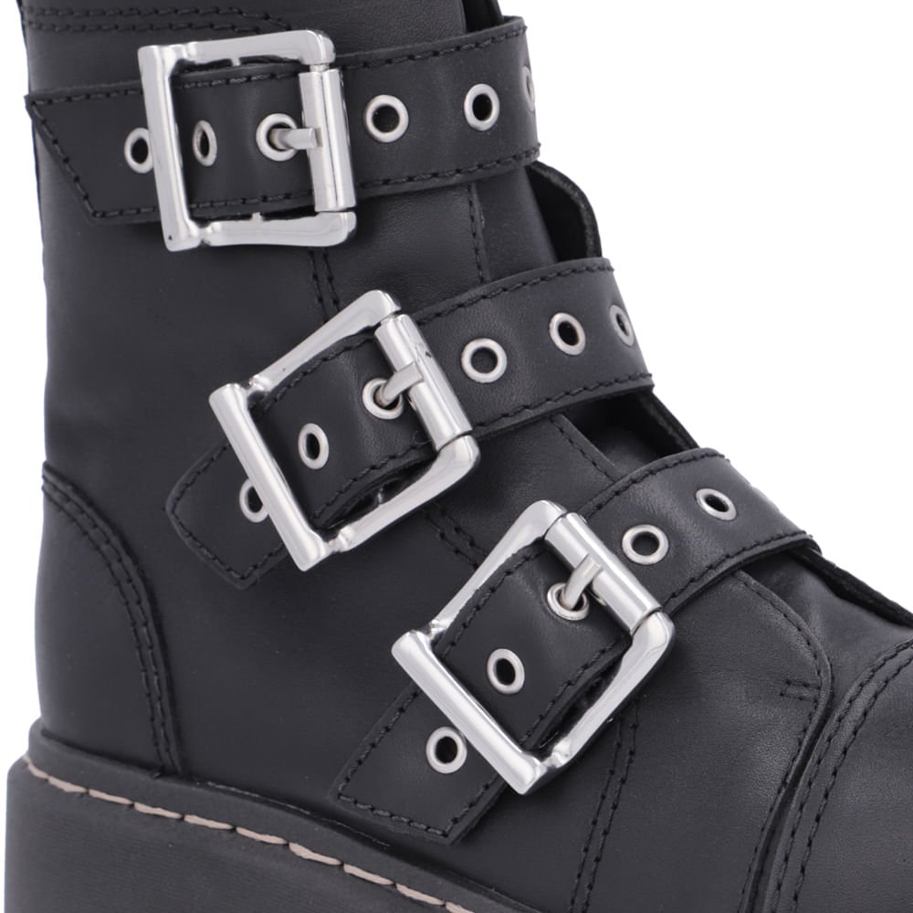 Coturno Usaflex Plataforma Feminino Preto 4