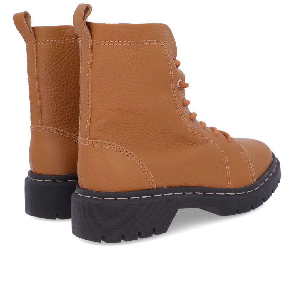 Bota Coturno Salto Plataforma Marrom Marrom 3