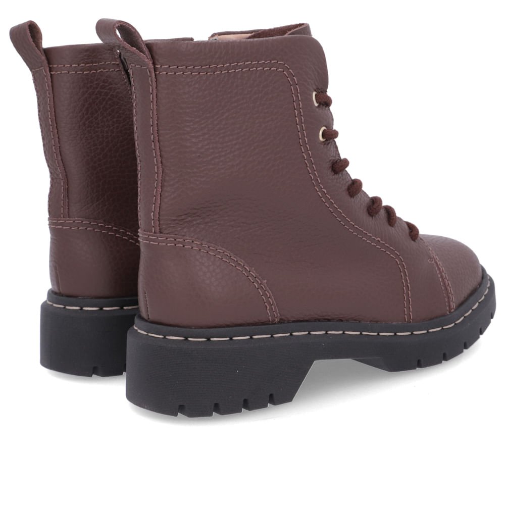 Bota Coturno Salto Plataforma Marrom Chocolate Marrom 3