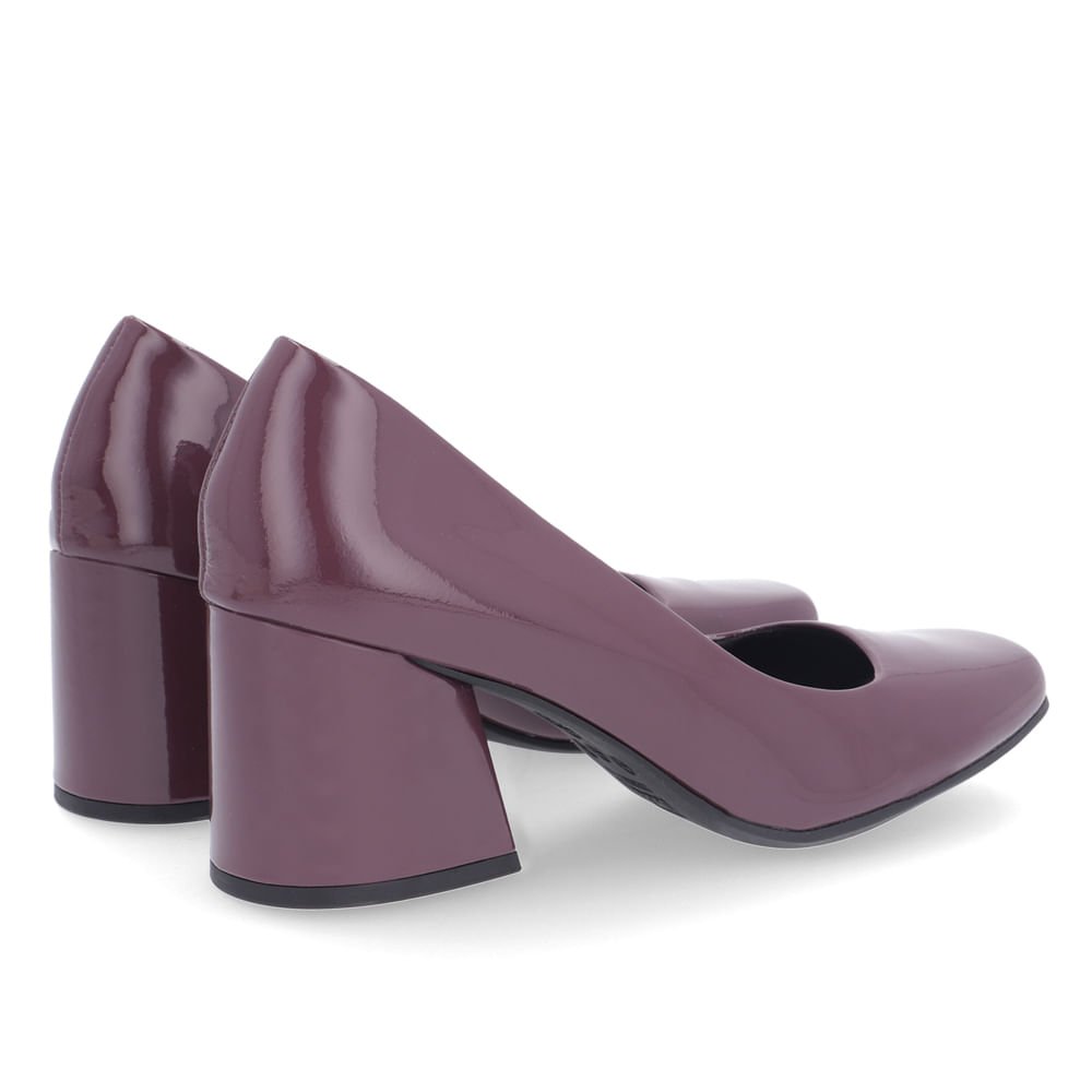 Scarpin Usaflex Couro Roxo 1158 Roxo 3