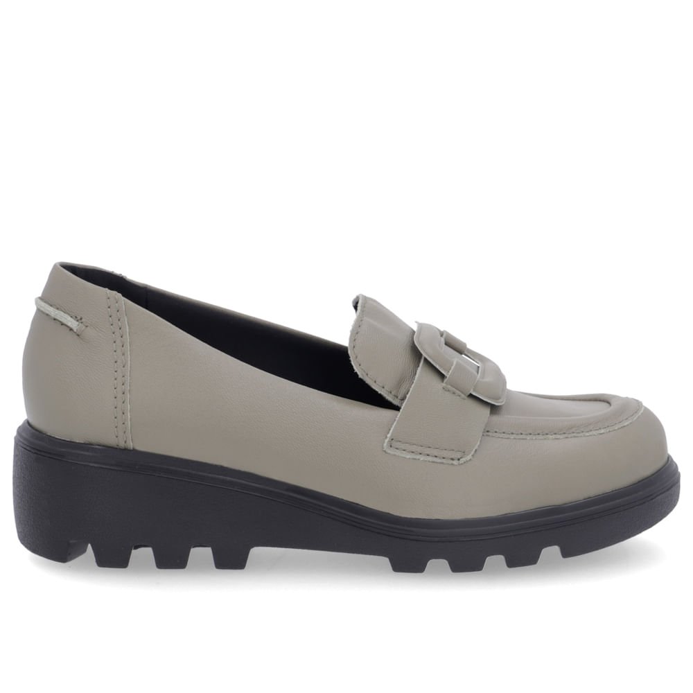 Loafer Usaflex Verde Salto Bloco Feminino Verde 1