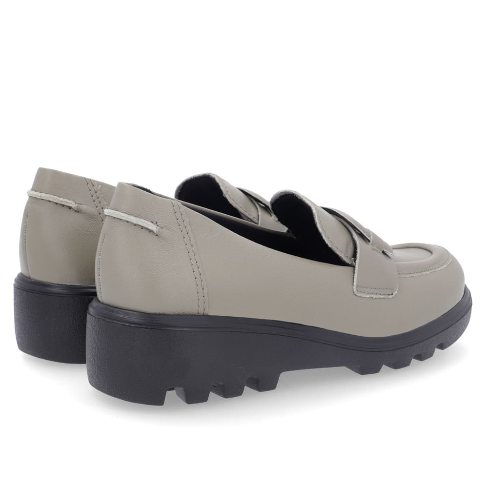 Loafer Usaflex Verde Salto Bloco Feminino Verde 3