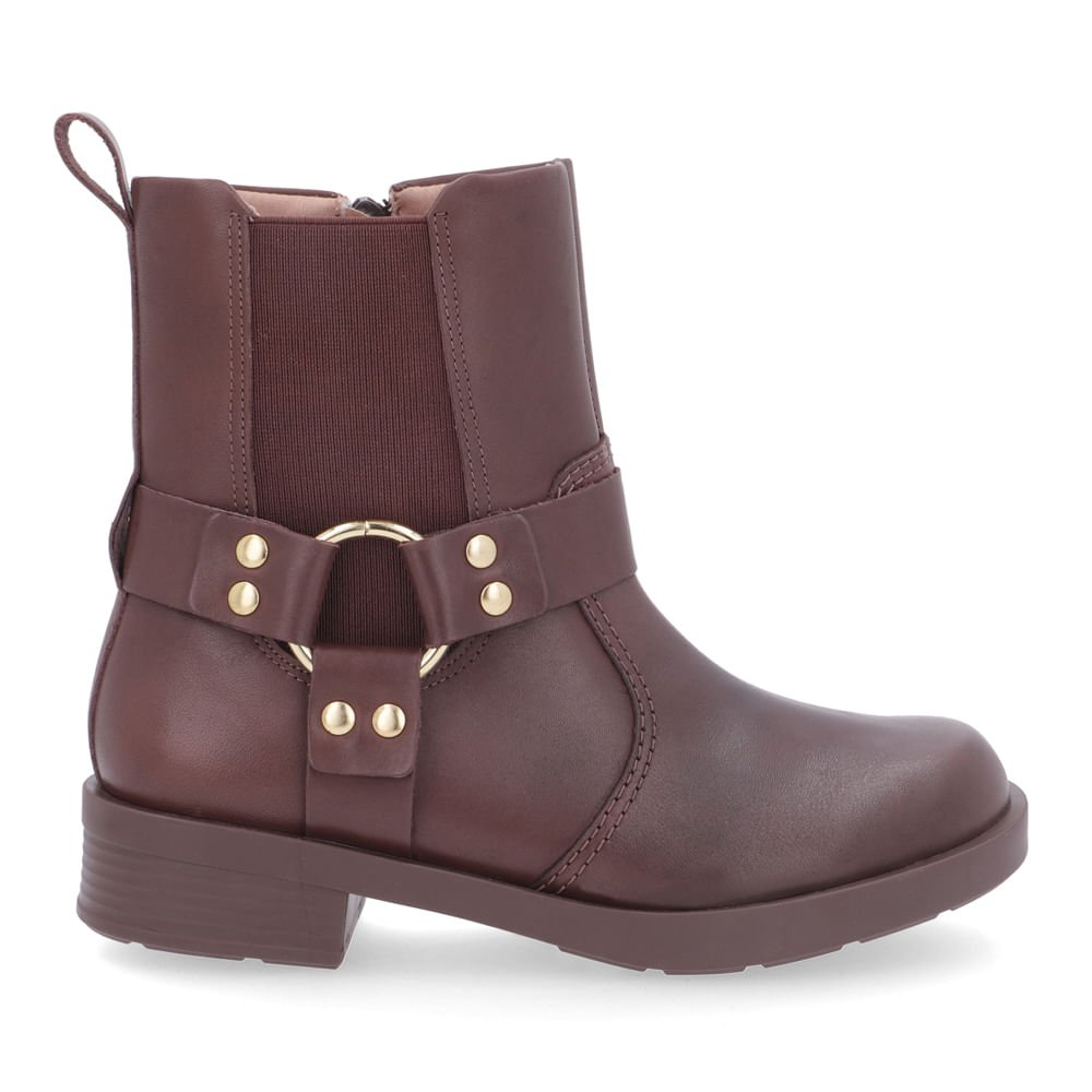 Bota Usaflex Salto Bloco Feminino Marrom 1