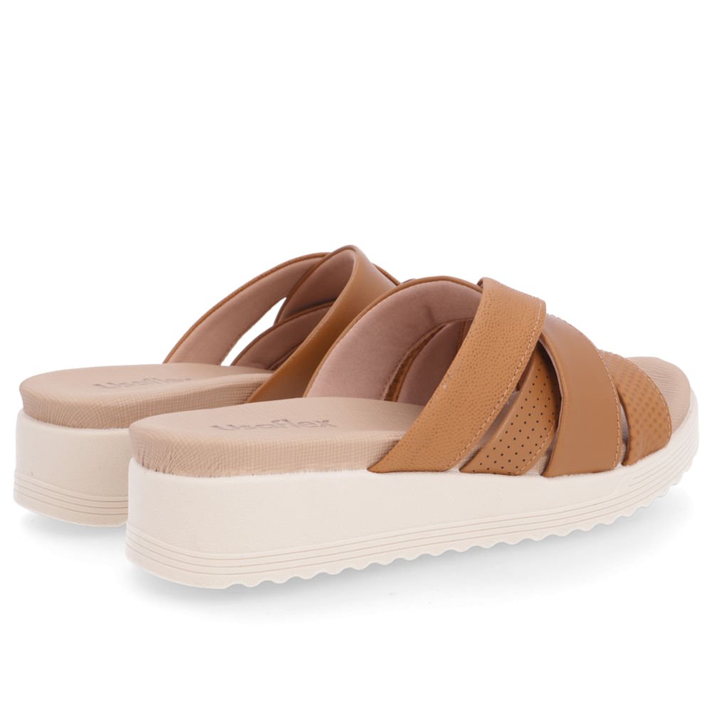 Tamanco Salto Plataforma Couro Marrom Marrom 3