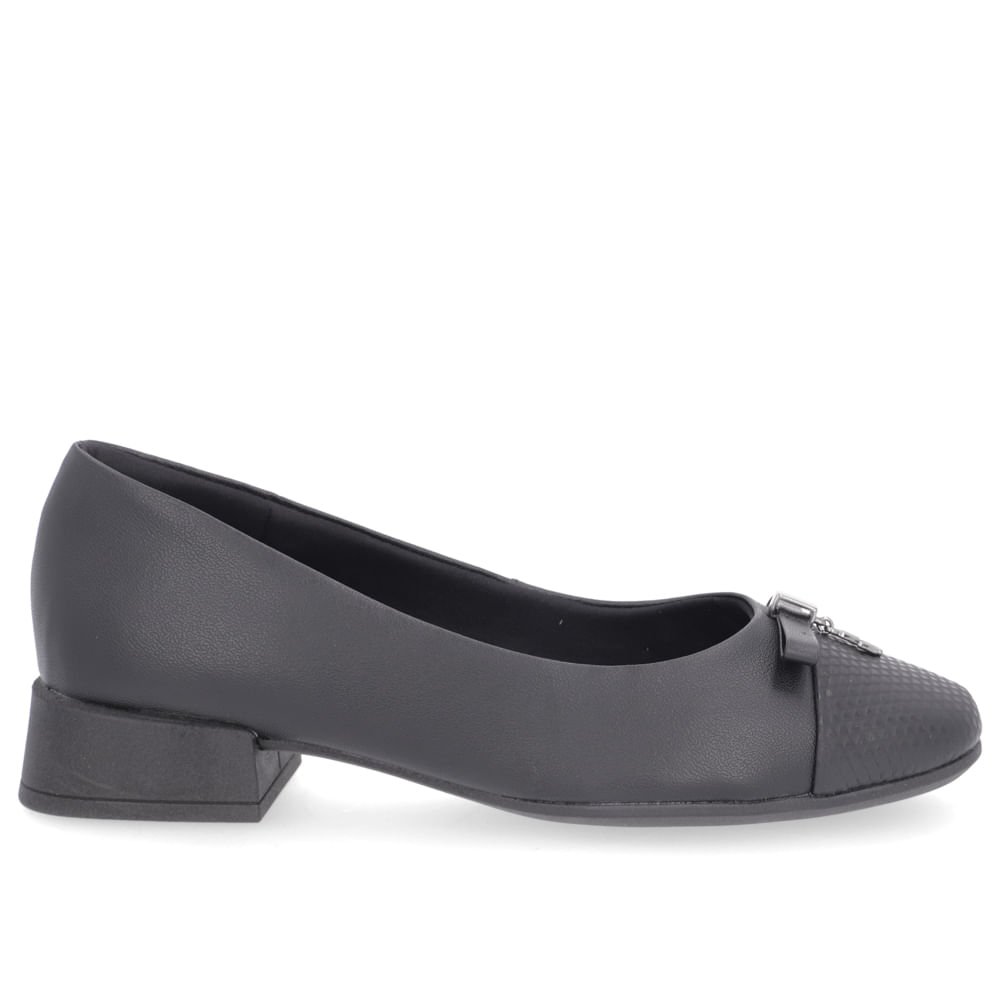 Scarpin Usaflex Mini Tressê 1158 Preto 1