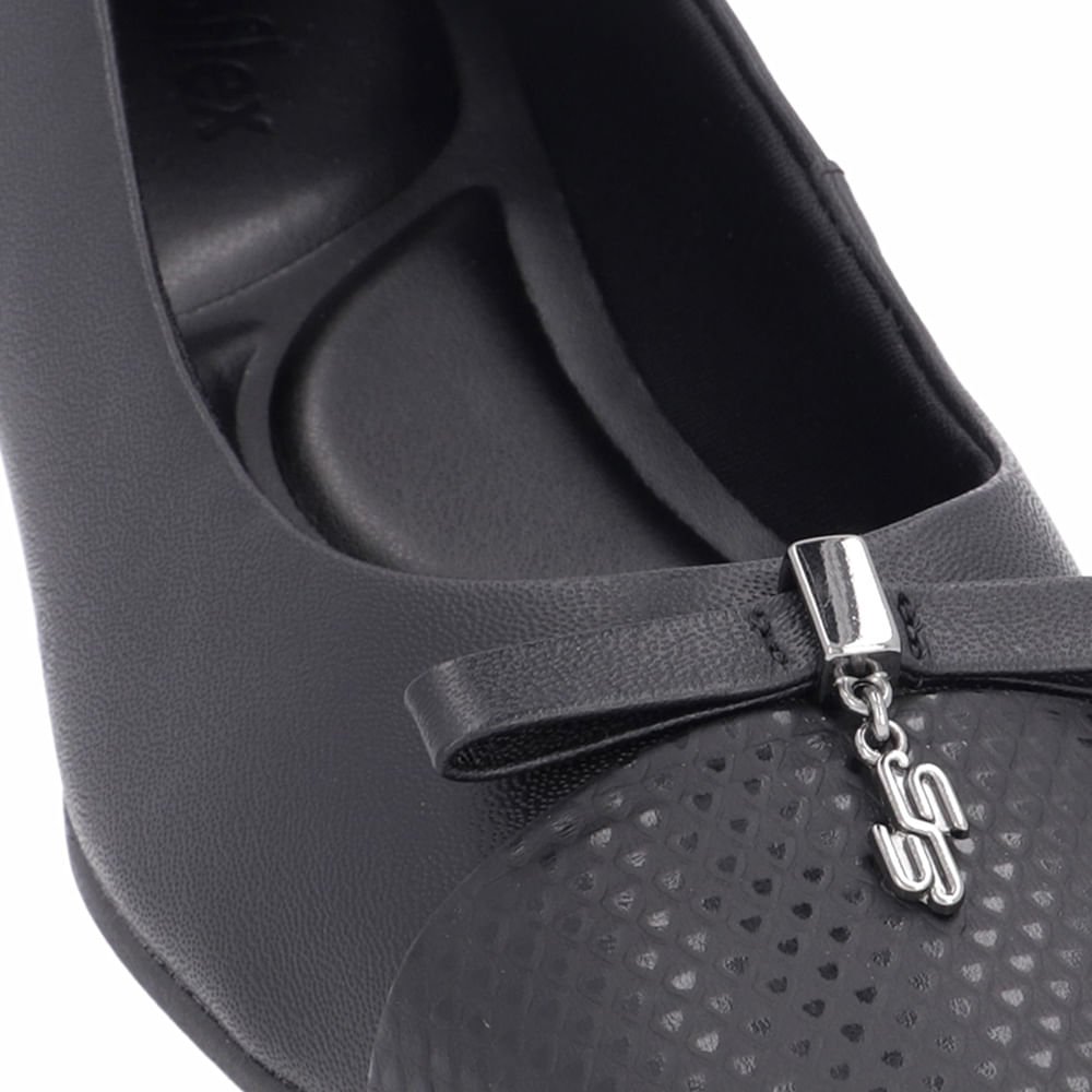Scarpin Usaflex Mini Tressê 1158 Preto 4