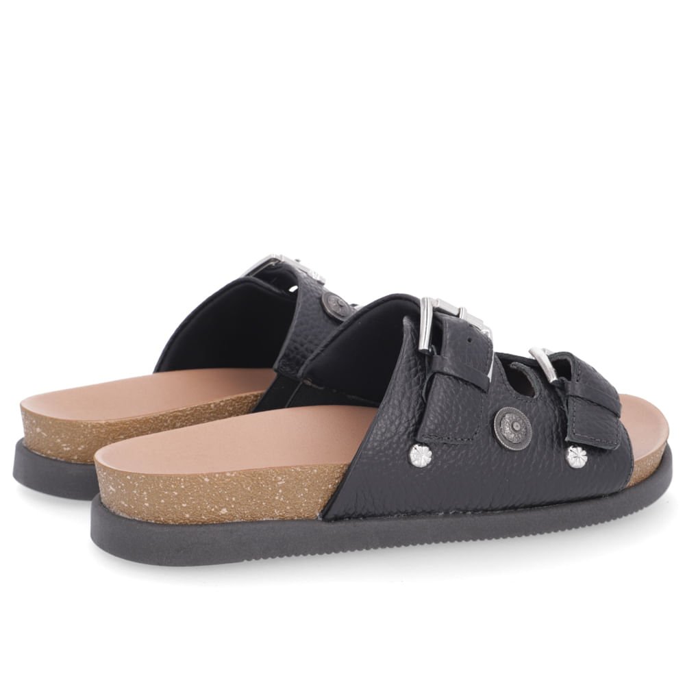 Chinelo Usaflex Slide Preto Rasteiro Feminino Preto 3