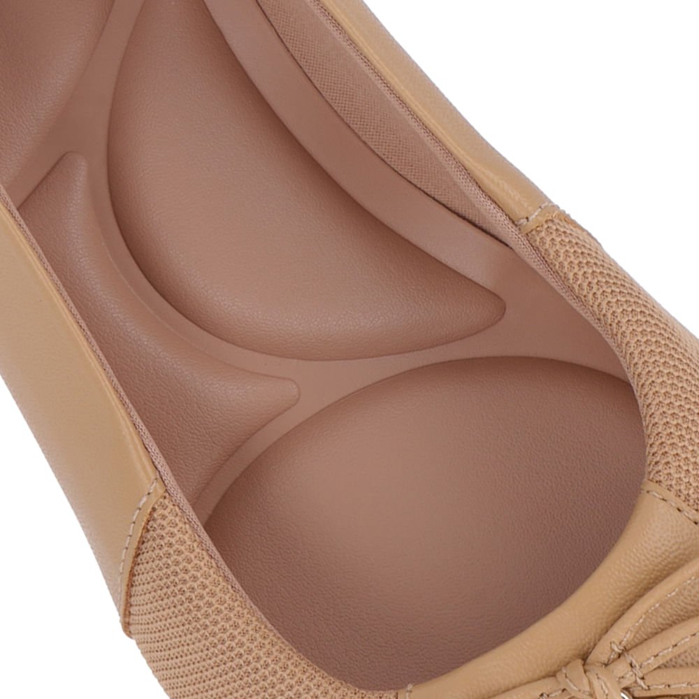 Peep Toe Salto Rasteiro Marrom Couro Marrom 4