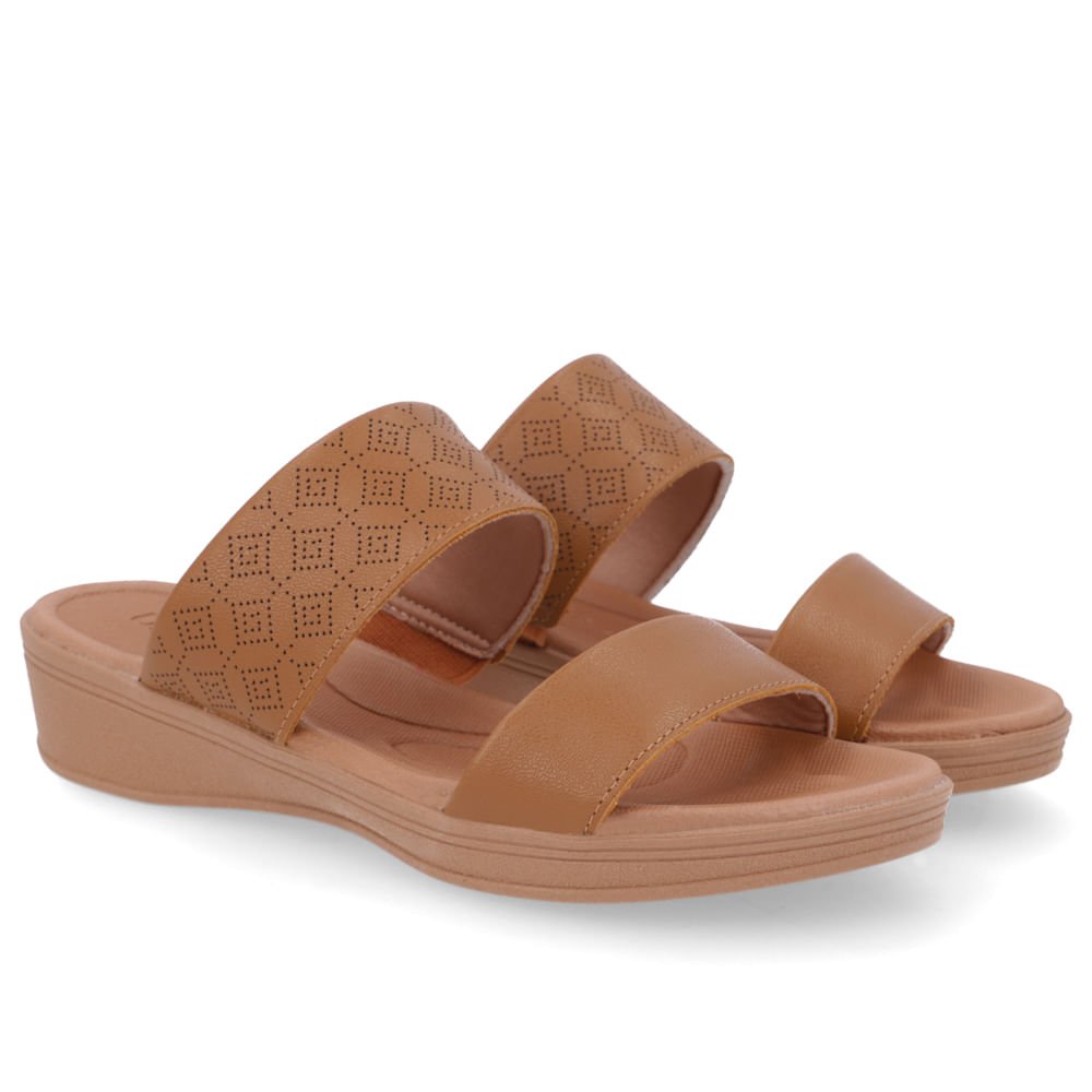 Tamanco Plataforma Couro Marrom Laser Marrom 2