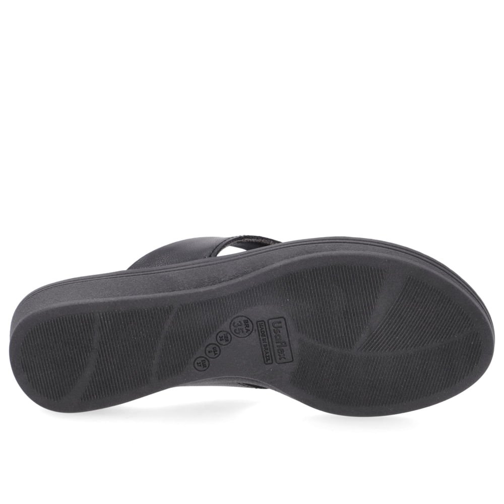 Chinelo Usaflex Salto Plataforma Feminino Preto 5