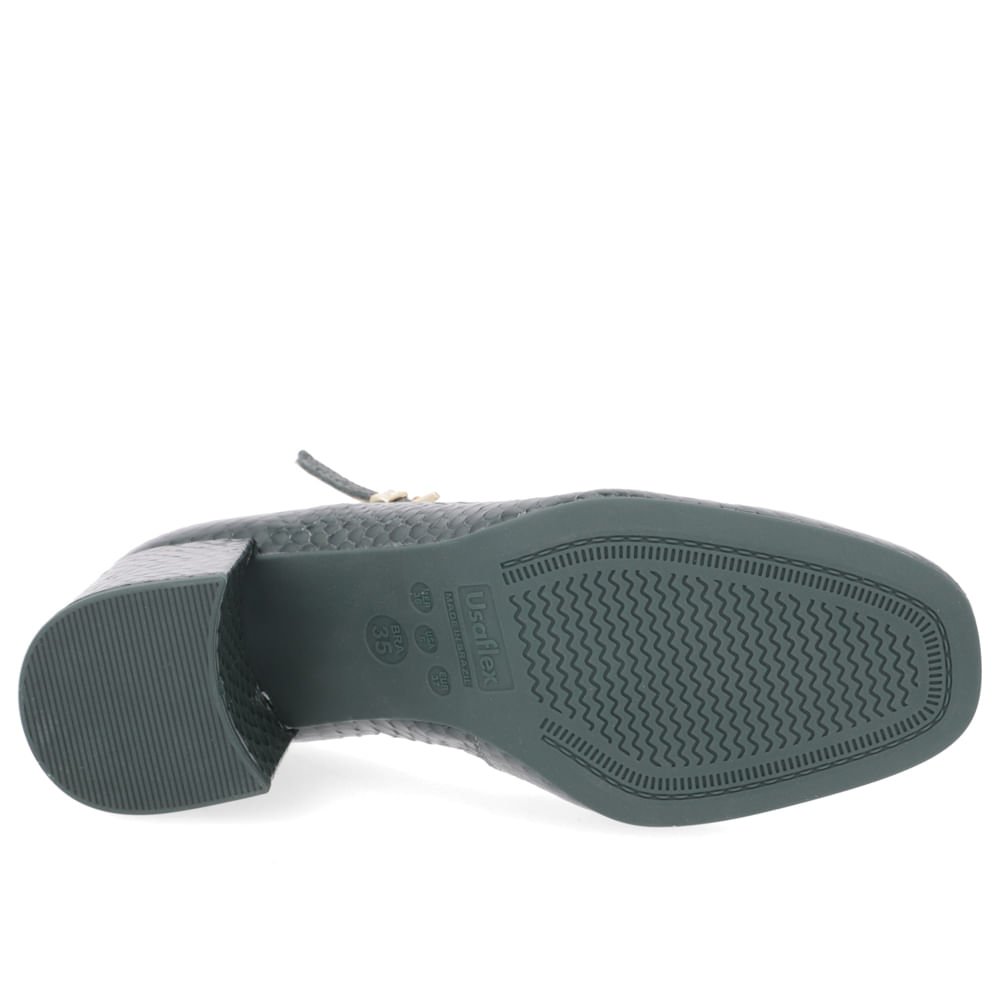 Scarpin Boneca Verniz Verde Tornozeleira Verde 5