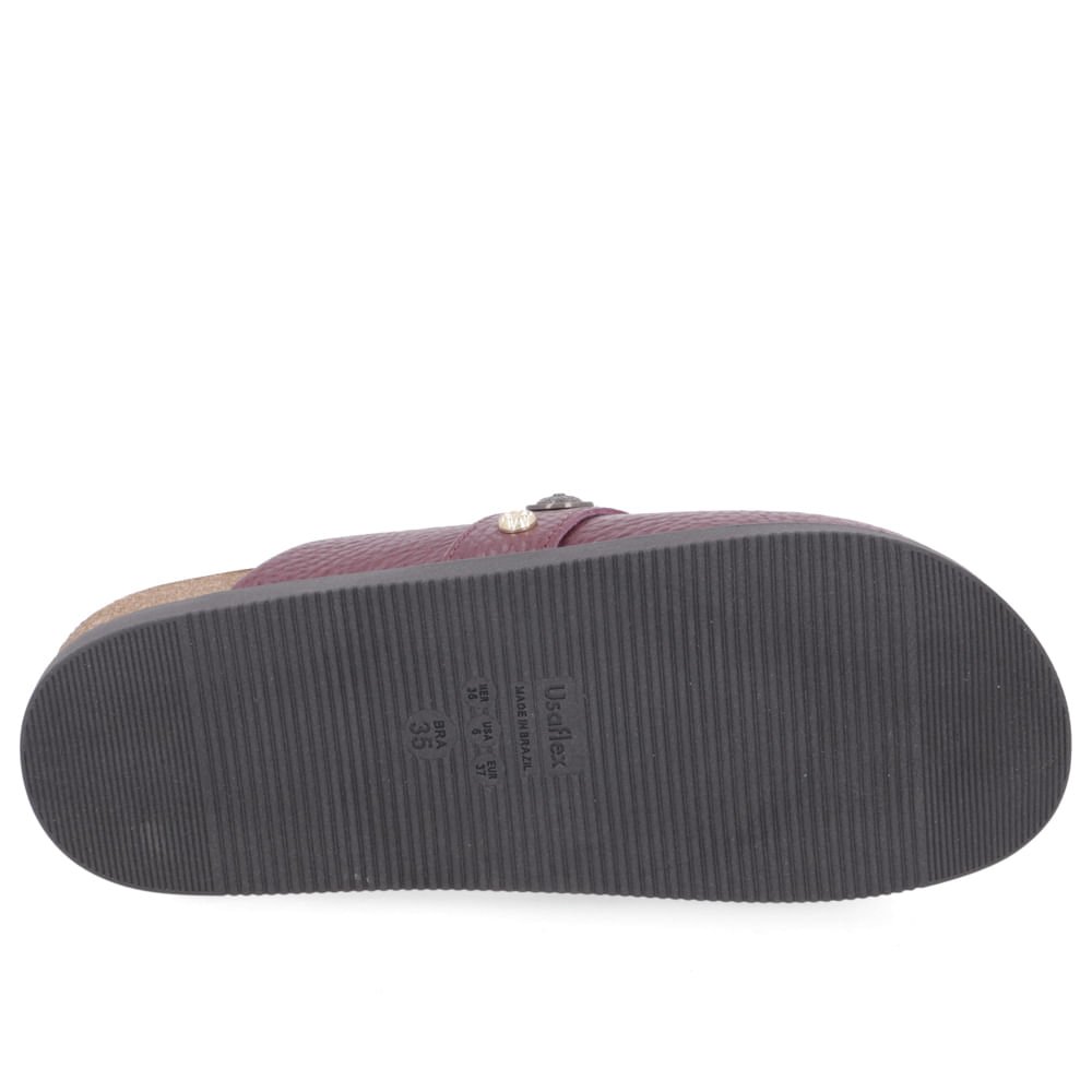 Mule Roxo Bico Redondo Enfeites Roxo 5