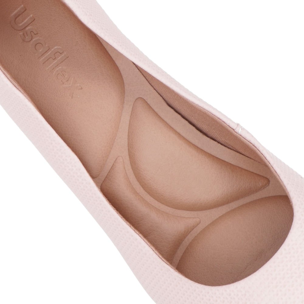 Scarpin Rosa Couro Salto Bloco Rosa 4