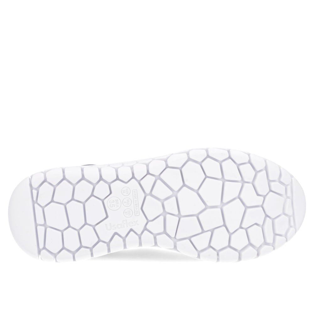 Tênis Slip On Azul Elastano Sola Branca Azul 5