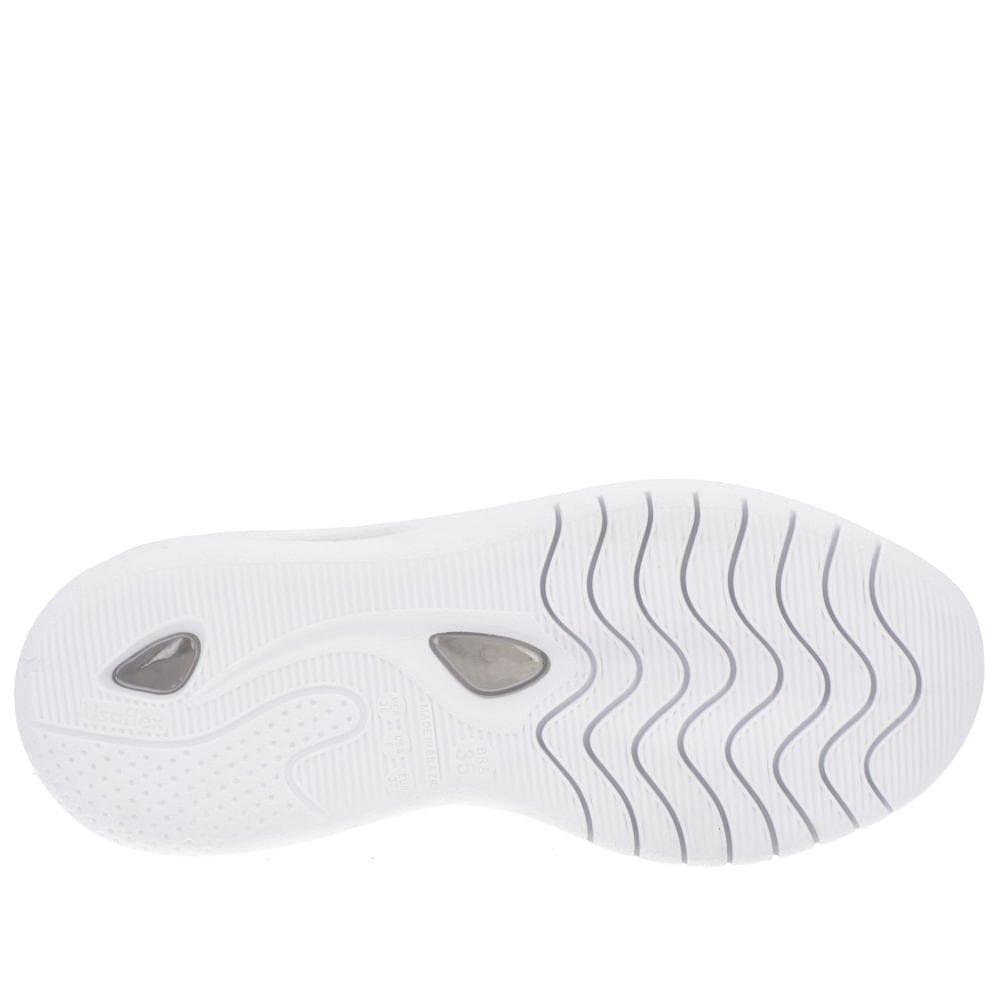 Tênis Bege Couro Cadarço Elástico Bege 5