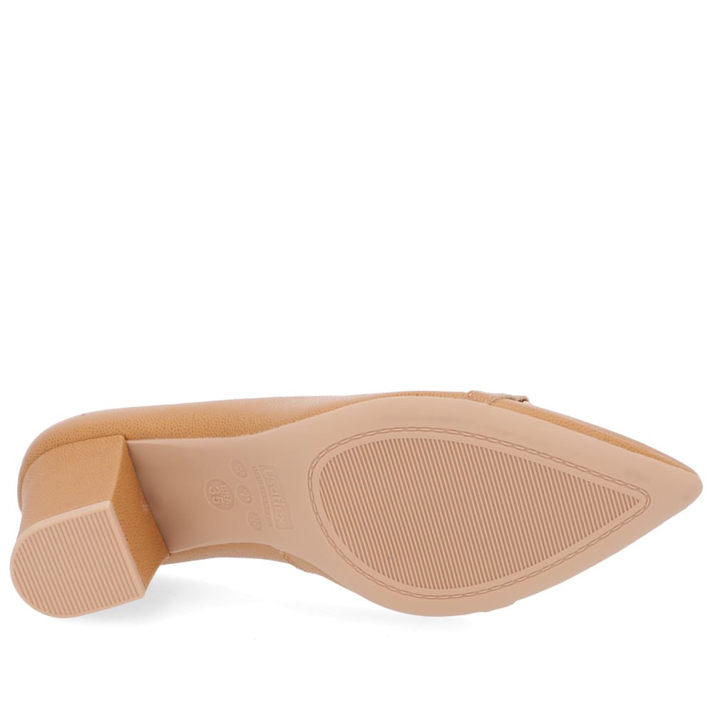Scarpin Couro Marrom Bico Fino Marrom 5