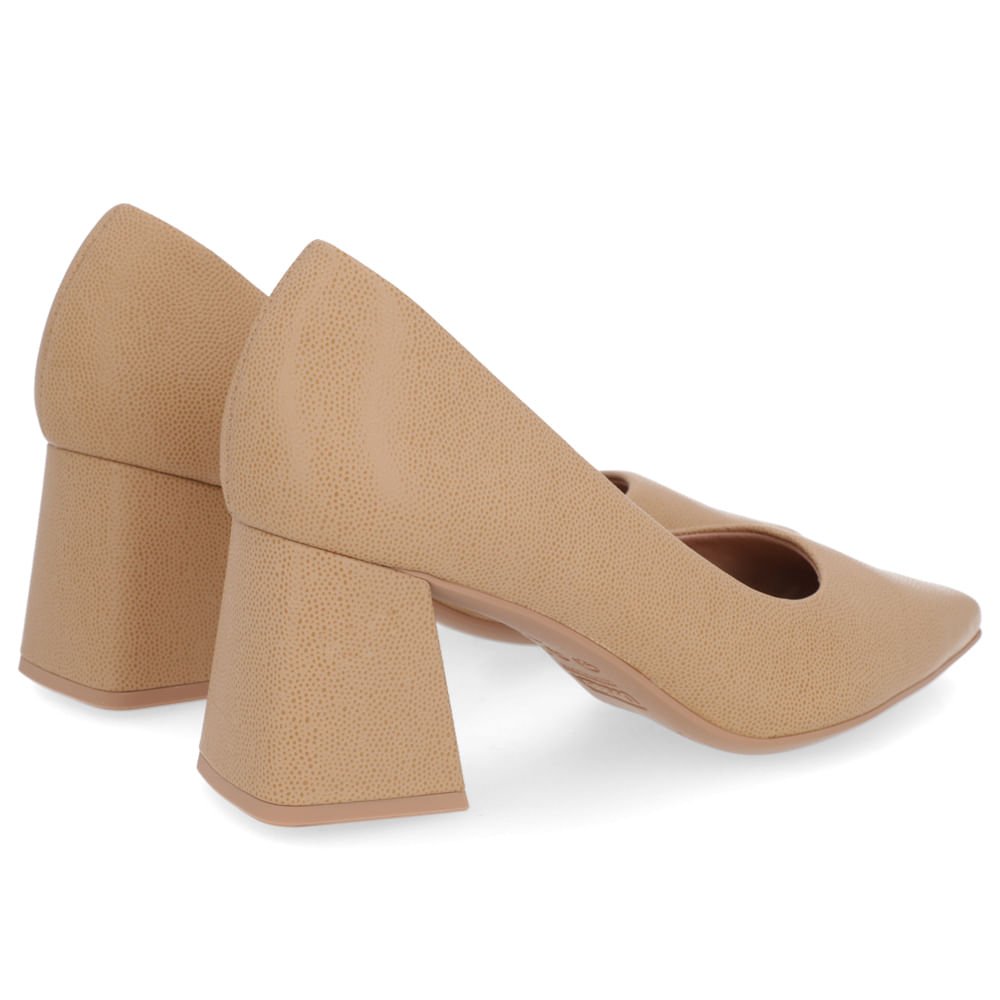 Scarpin Couro Arraia Marrom Bico Fino Marrom 3