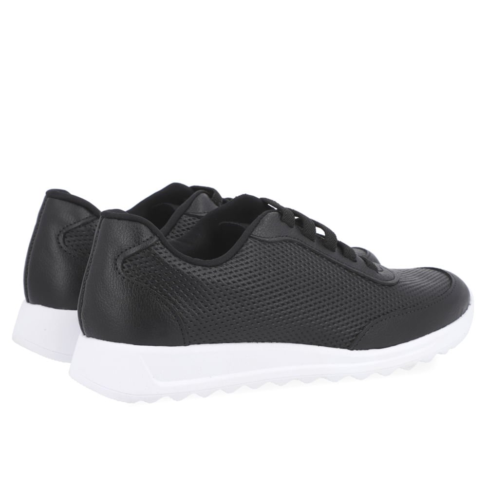 Tênis Casual Preto Couro Preto 3