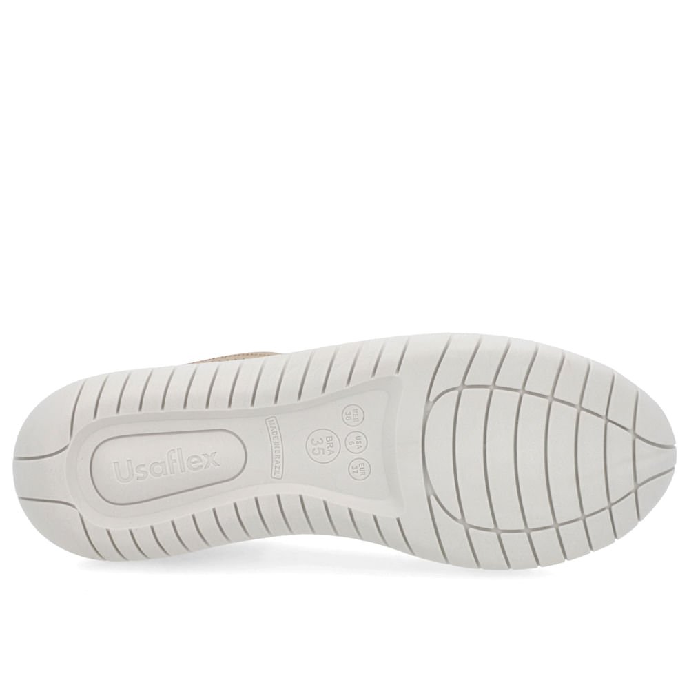 Tênis Casual Dourado Couro Cadarço Elástico Dourado 5