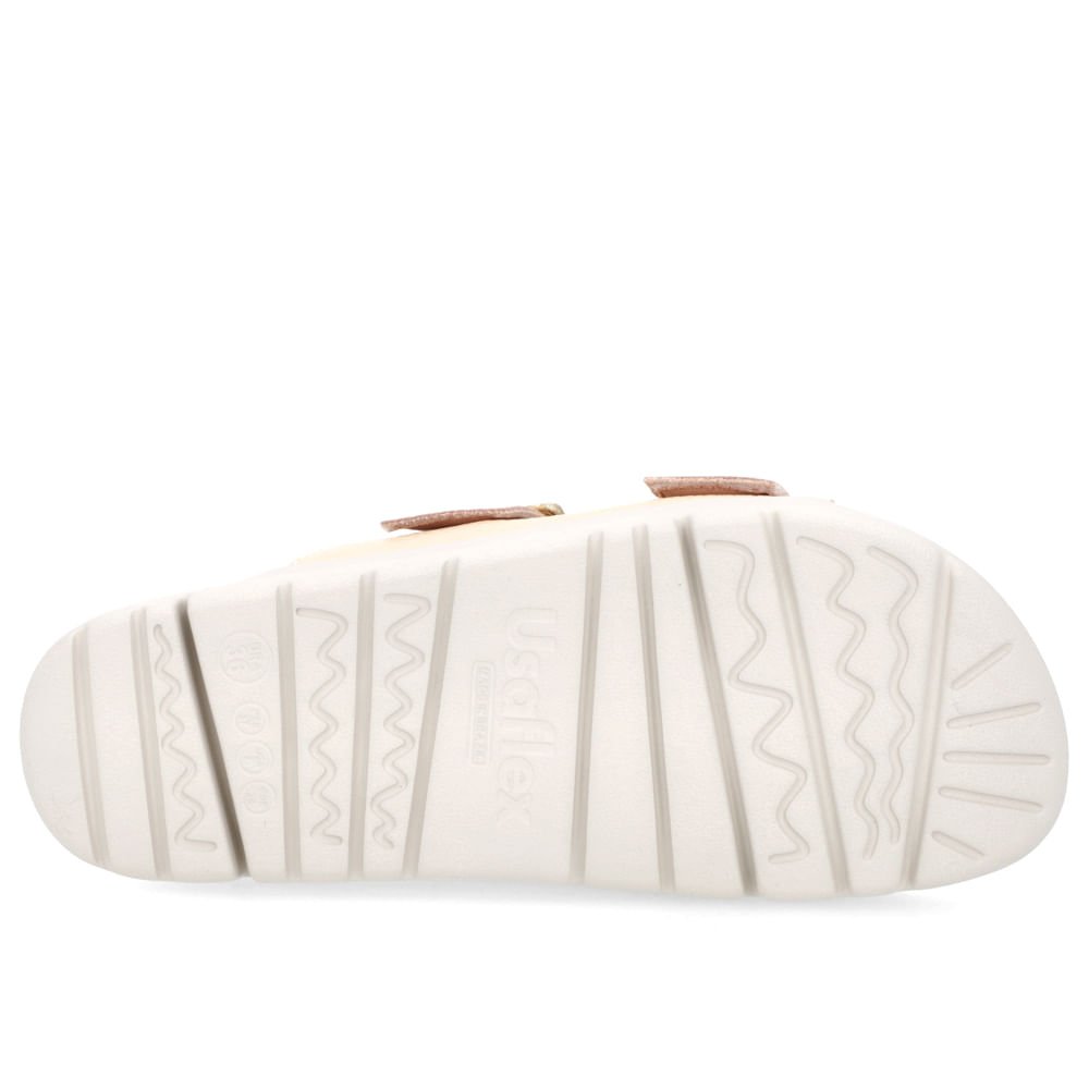 Slide Birken Laranja Claro Couro Fivela Laranja 5