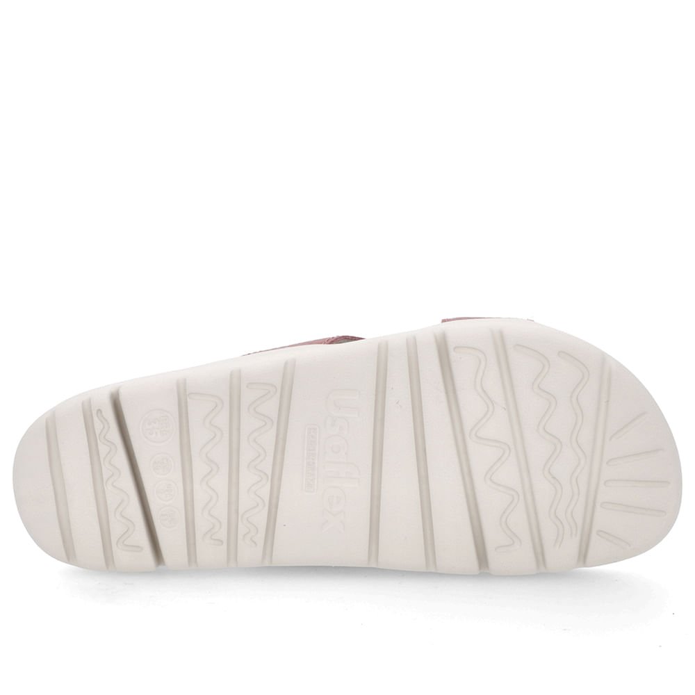 Tamanco Tiras Couro Rosa Rosa 5