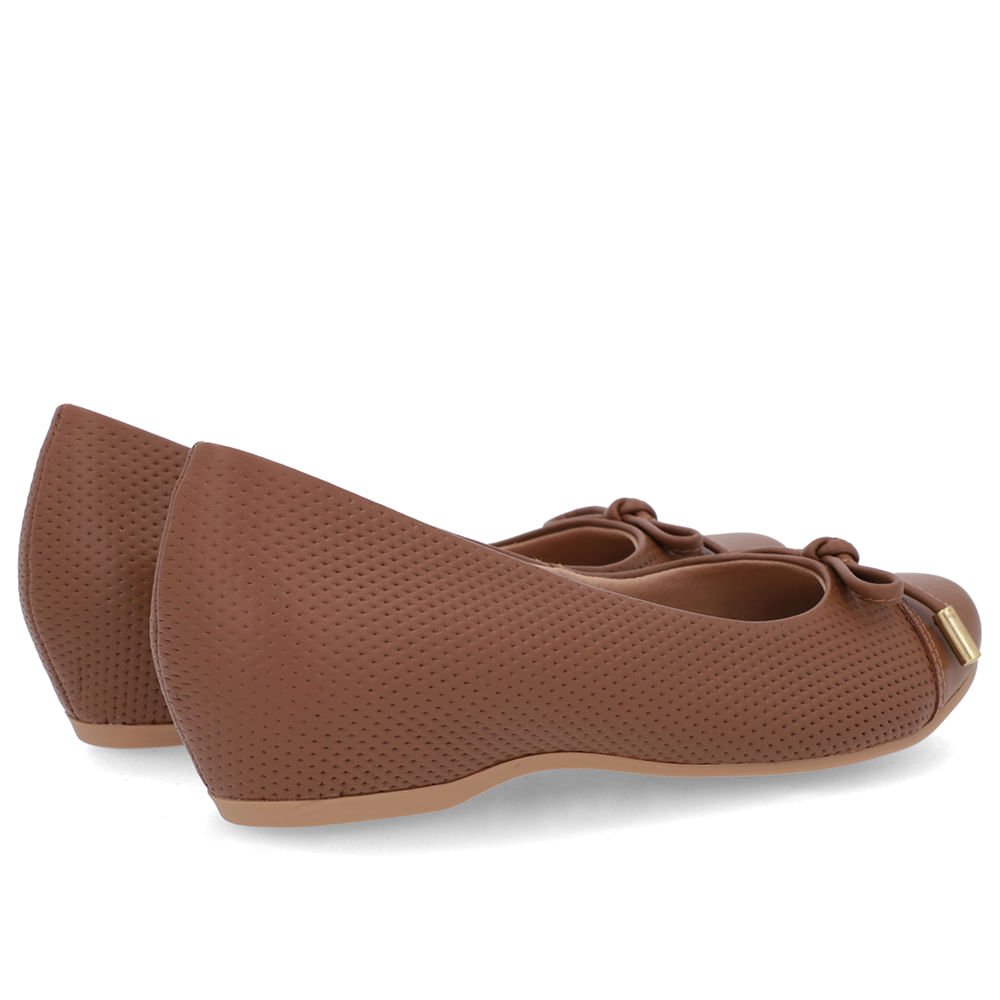 Sapatilha Marrom Couro Estampa Marrom 3