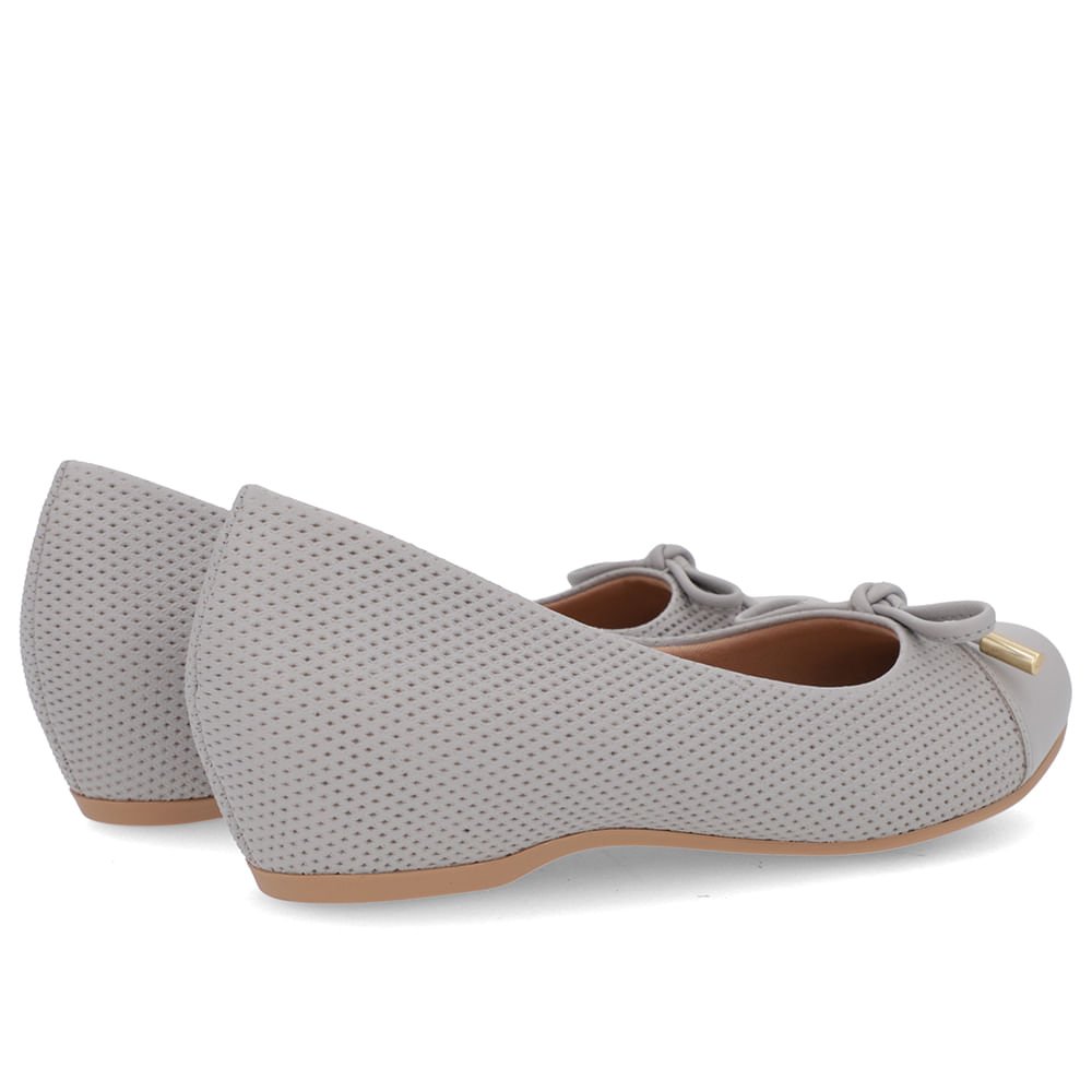 Sapatilha Cinza Couro Estampa Cinza 3