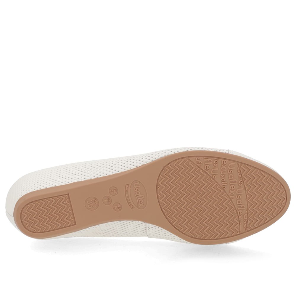 Sapatilha Off-White Couro Estampa Branco 5