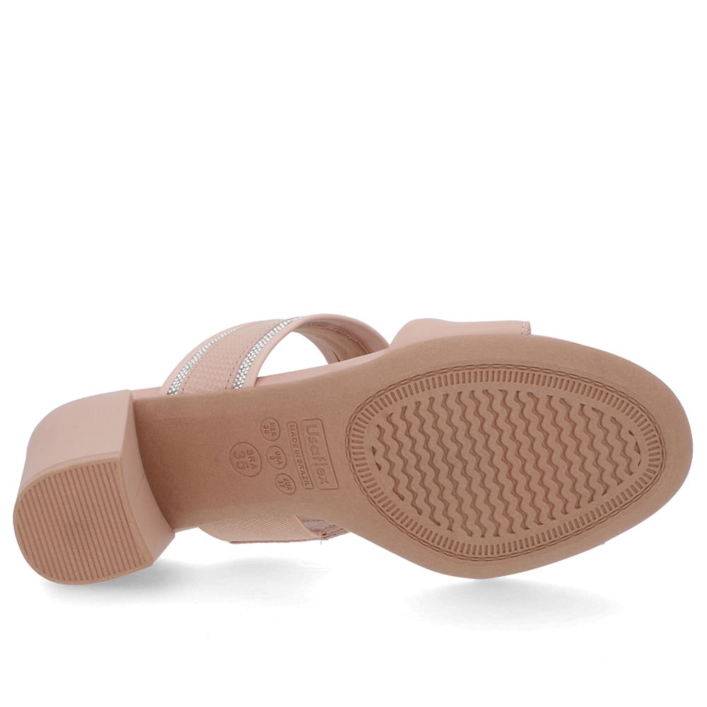 Tamanco Bico Redondo Couro Rosa Rosa 5