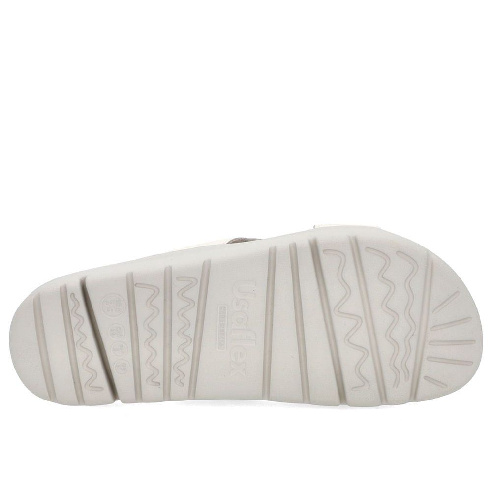 Tamanco Tiras Couro Off-White Branco 5