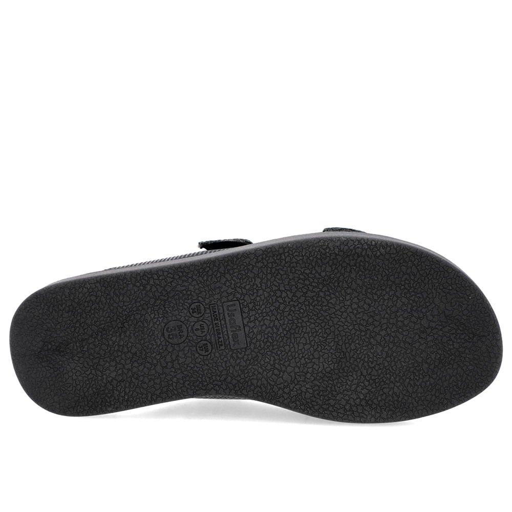 Tamanco Plataforma Couro Preto Fivela Preto 5