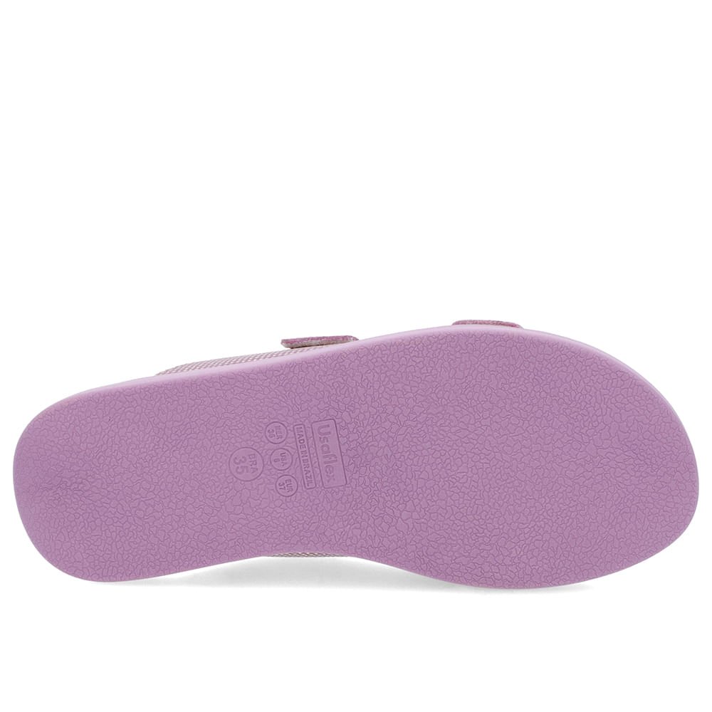 Tamanco Plataforma Couro Lilás Fivela Roxo 5