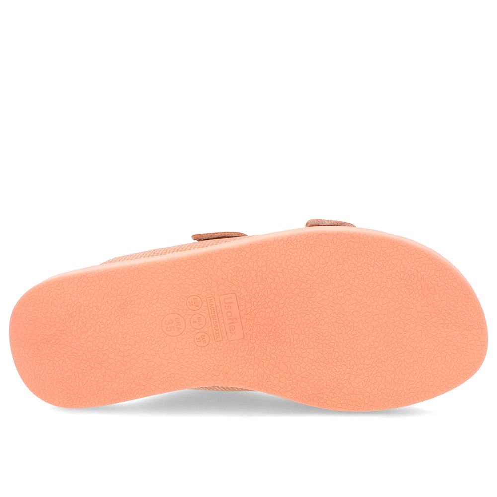 Tamanco Plataforma Couro Laranja Fivela Laranja 5