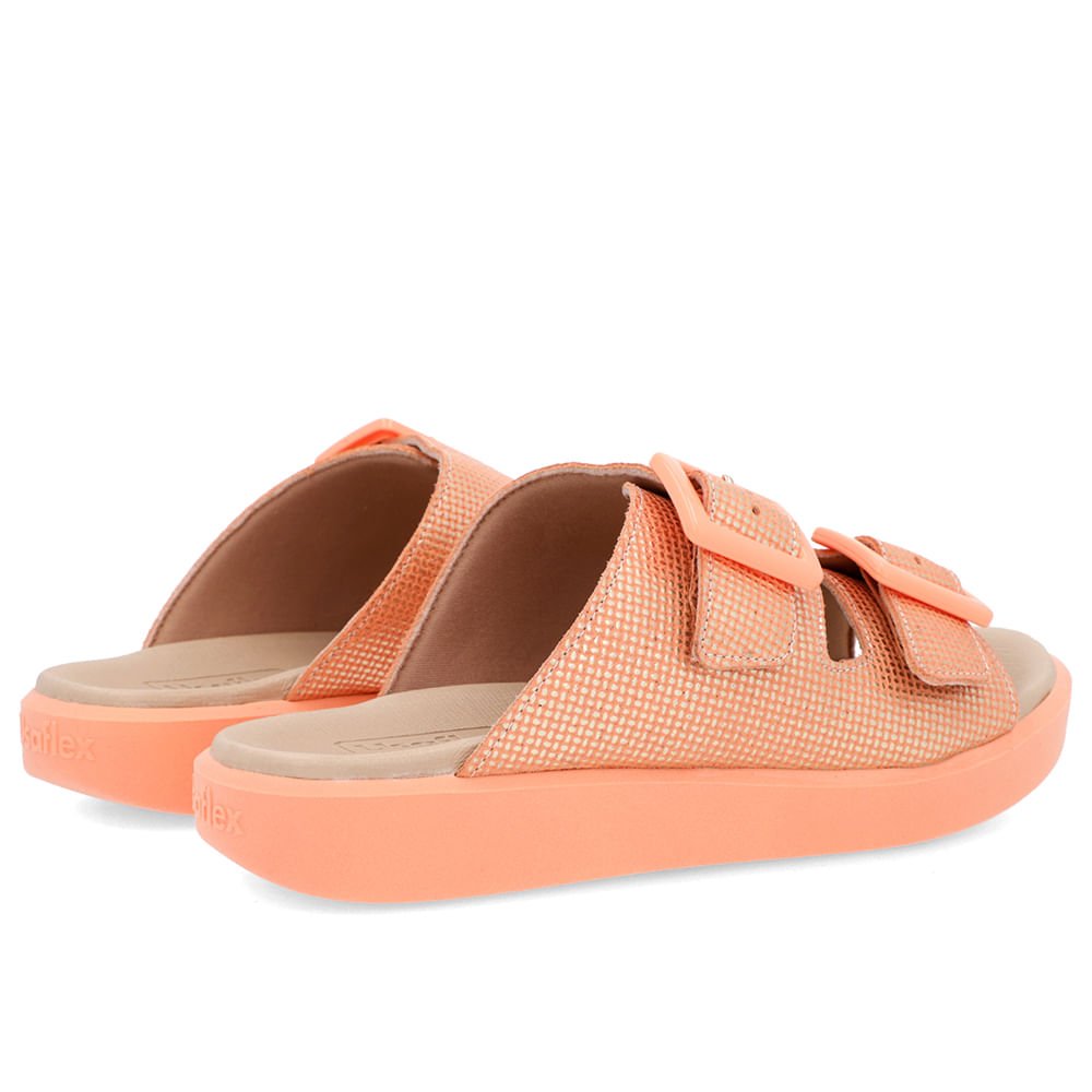 Tamanco Plataforma Couro Laranja Fivela Laranja 3